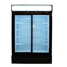 42 Cu.ft Double Sliding Door Merchandiser Refrigerator 52.4" Commercial Cooler