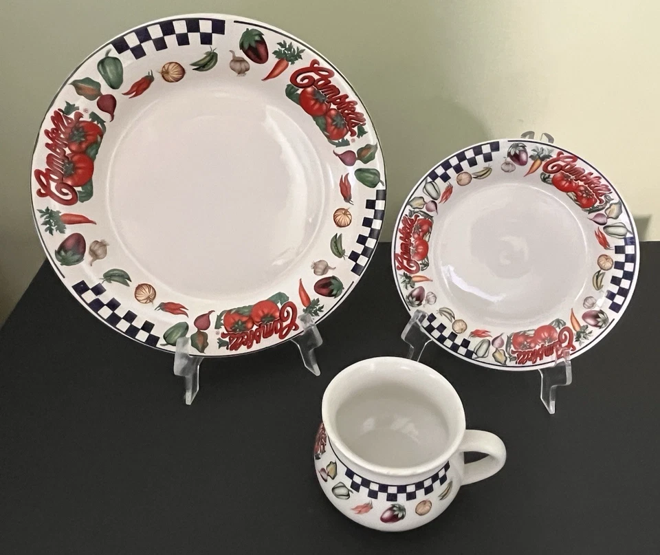 Campbell’s Soup Serving Set by Gibson – 1997 Vintage Collection 14-Pc Set-EC - Image 2 of 4