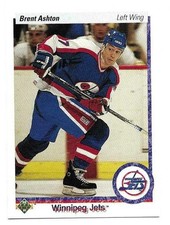 BRENT ASHTON 1990-91 UPPER DECK CARD NM-MT+ CONDITION