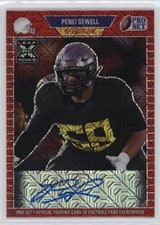 2021 Leaf Pro Set Metal 1989 Auto Red Mojo 13/35 Penei Sewell #PA-PS1 Auto qf8