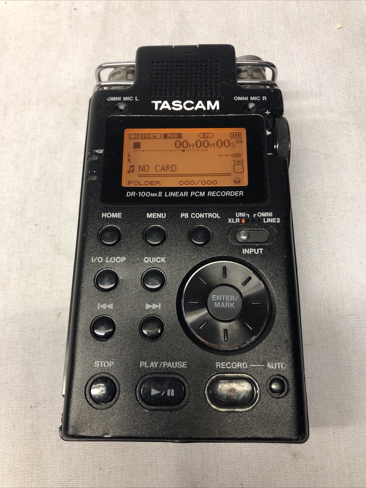 Tascam DR-100MKII 2-Channel Portable Digital Audio Recorder 