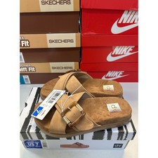 1130 DV Dolce Vita Usha Slide Sandals Womens 7 Tan Buckle Crisscross Straps