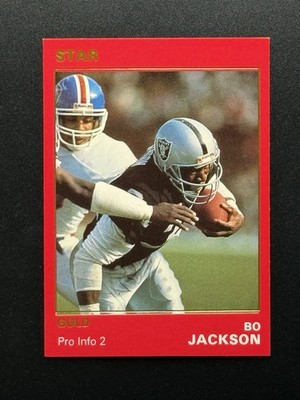 1990 STAR GOLD EDITION #6 BO JACKSON PRO INFO 2 #/1500