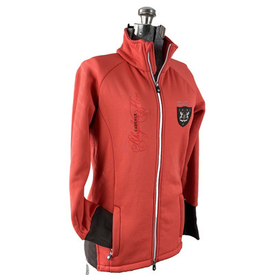 Horze Crescendo Equestrian Full Zip Sweatshirt Womens Size Small Orange
