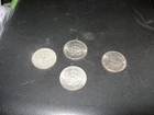 KENNEDY 1 /2 DOLLARS, 1971D,72P,74P,,76D, ALL IN AU CONDITION, AMERICANA