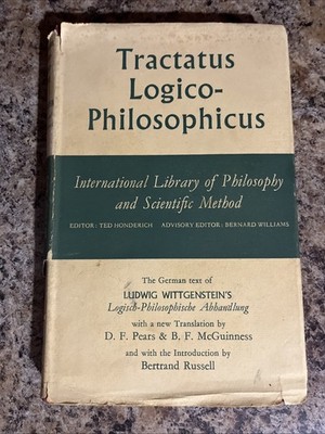 Tractatus Logico-Philosophicus Ludwig Wittgenstein 1961 Pears Russell Hardcover