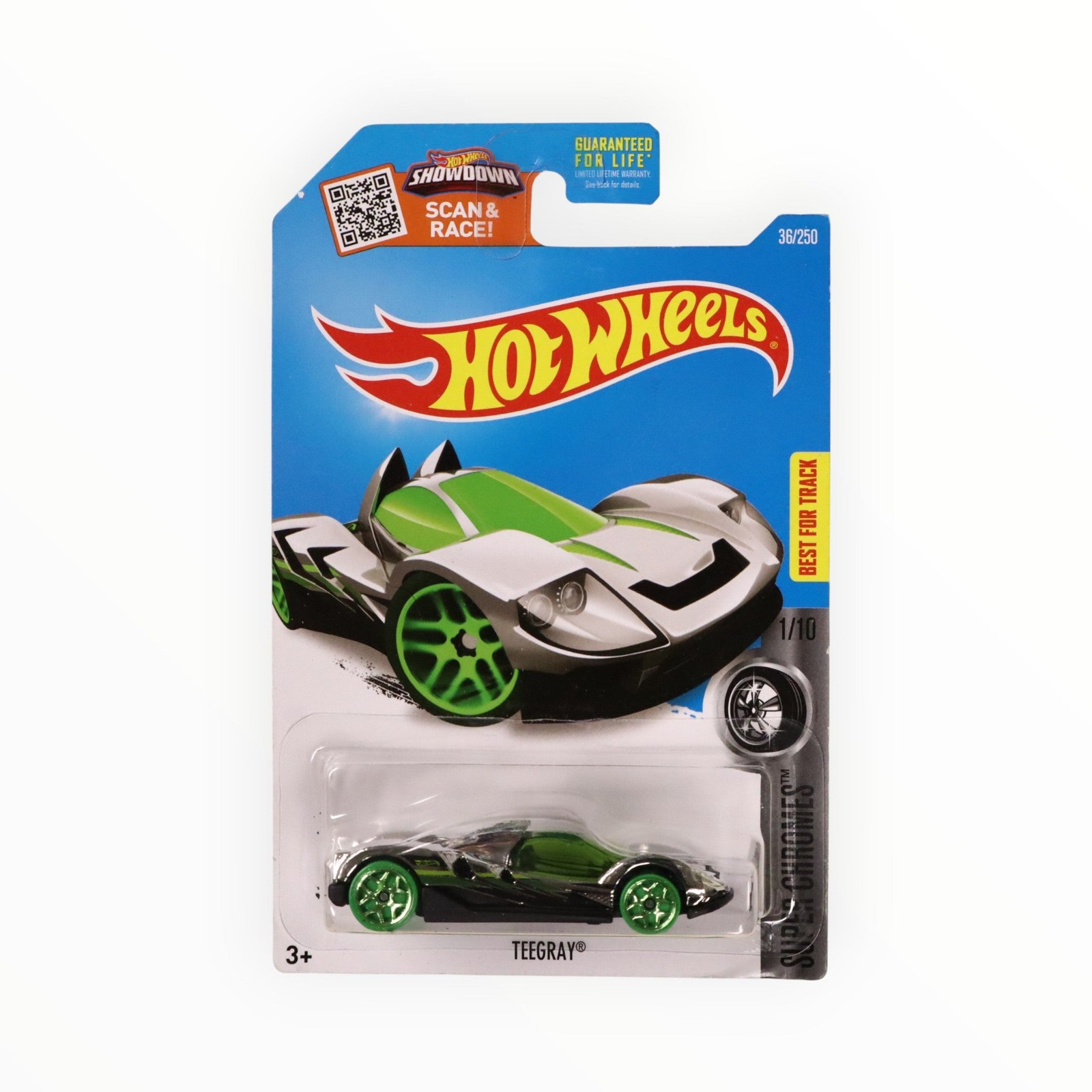 Hot Wheels Teegray 36/250 - Chrome - 2016 Mainline A