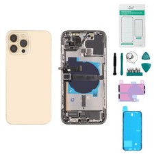 iPhone 13 Pro Max Gehäuse mit Backcover Gold...