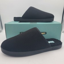TOMS Harbor Slipper, Black Reprieve Two Tone Felt, Men's 9.5 BRAND NEW  IN BOX