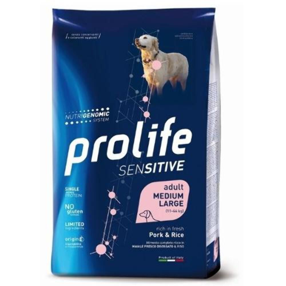 Prolife Sensitive Adult Medium/Large Maiale & Riso - 10 Kg - Immagine 2