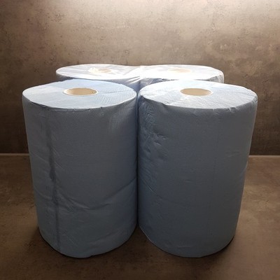 4x Putztuchrolle 2-lagig je 500 Blatt 33x36 MAXI Werkstattrolle Putzpapier WBV 