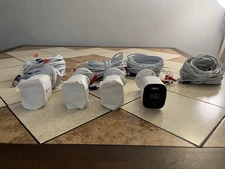 Home 4 Camera 4 Channel 1080p Full HD DVR 64GB SD Card Security System with Mic