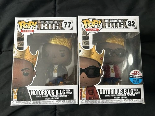 New ListingFunko POP! Rocks #77 & #82 Notorious B.I.G.  Lot Toy Tokyo Exc. Vinyl Figures