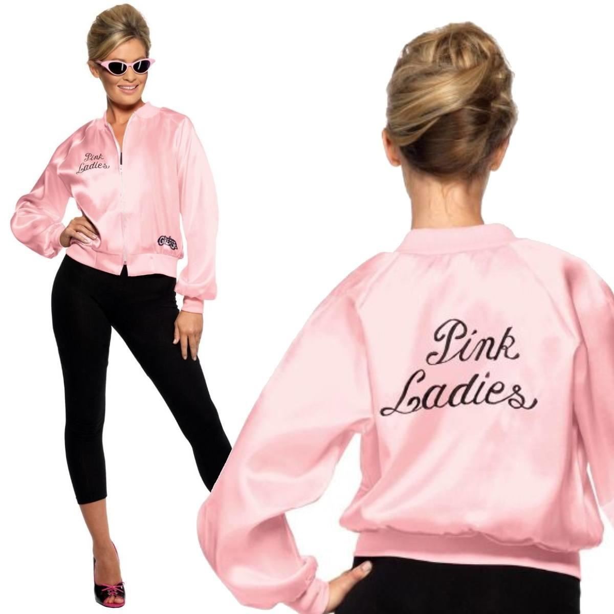 Pink Lady Jacket Adult Fancy Dress Costume UK Size 16-18 (L)