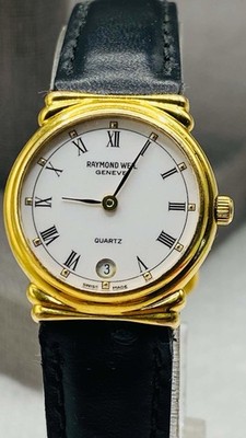 Raymond Weil Geneve Women s Swiss Quartz Wristwatch 5318 18K Gold Plated Works