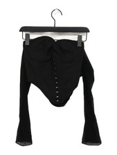 House Of CB London Women's Top S Black Cotton