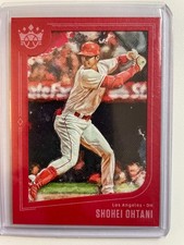 2019 Panini Diamond Kings Short Print Red Framed Shohei Ohtani (Batting)