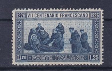 REGNO D'ITALIA 1926 SAN FRANCESCO 1,25 LIRE DENT.13 ½ MNH CERT. DIENA-BOLAFFI