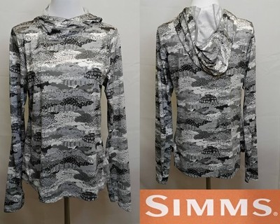 Simms BugStopper SolarFlex Hoody Women's M Shroud Gray Sterling NWT #J4777