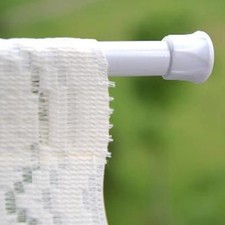 Extendable Curtain Rod Telescopic Towel Rail Pole Bath Shower Curtain ABS Rod