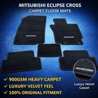 Premium Carpet Car Floor Mats 900GSM Luxury for Mitsubishi Eclipse Cross 5pcs