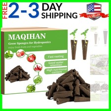 50 Grow Sponges for Hydroponics - Seed Pods for Garden Seed Starter Pods Grow... 0.36 per gallon