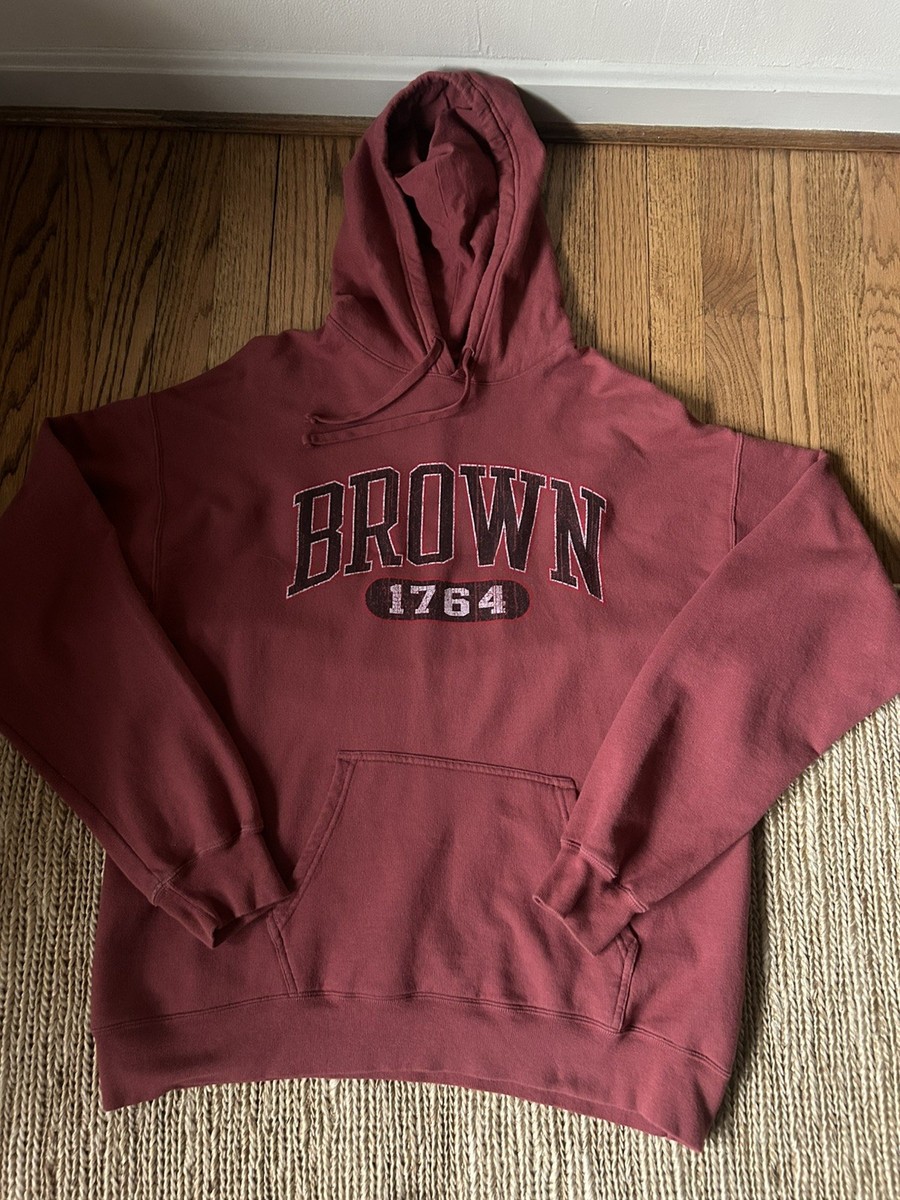 Brown University college hoodie sweatshirt fleece-lined View 2