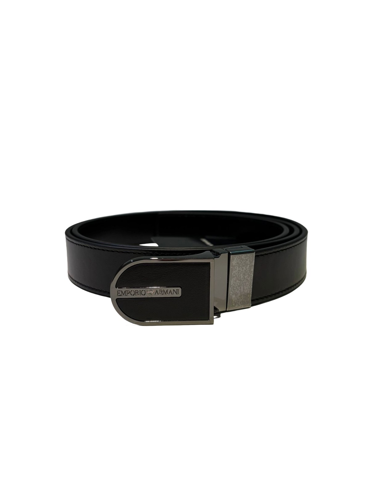 Кожаный ремень EMPORIO ARMANI EM001826AF15202 UC001 ЧЕРНЫЙ 51290₽