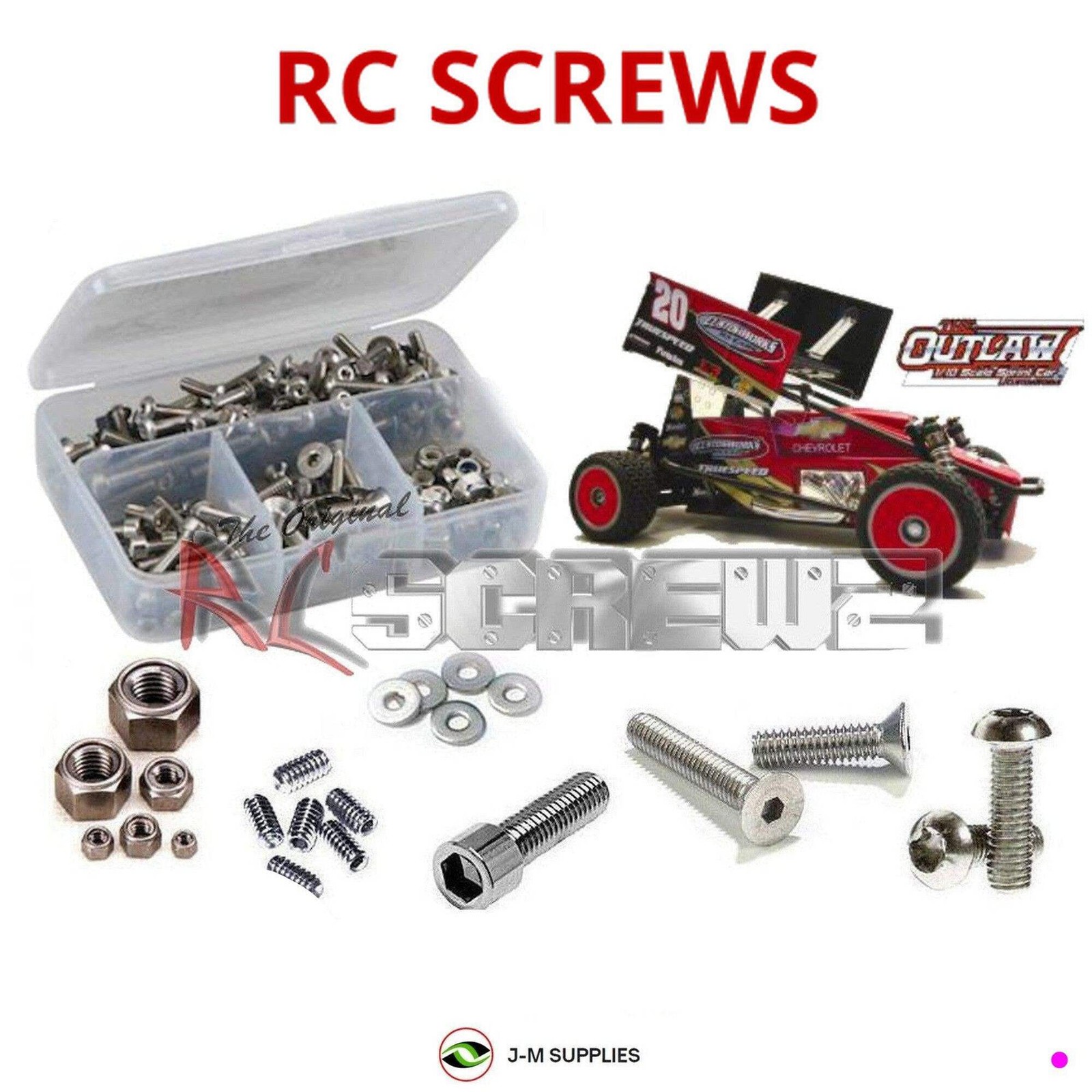 RCScrewZ Stainless Screw Kit cus008 for Custom Works Outlaw 