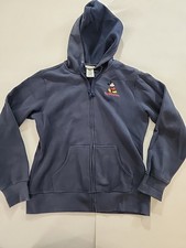 Blue Disney Parks Mickey Mouse Hoodie Zip Up Sweatshirt Sz Lg Womens