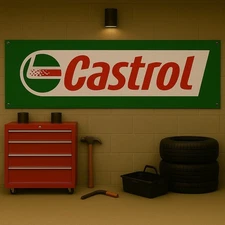 High Performance Oil Banner 71x24 Green Garage Decor, Workshop Sign for Mechanic