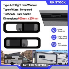 800x270mm Driver Side & Passenger Side Sliding Window Set for Camper Universal