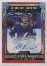 2021 O-Pee-Chee Platinum Rookie Red Prism 60/60 Alex Barre-Boulet #R-AB Auto af3