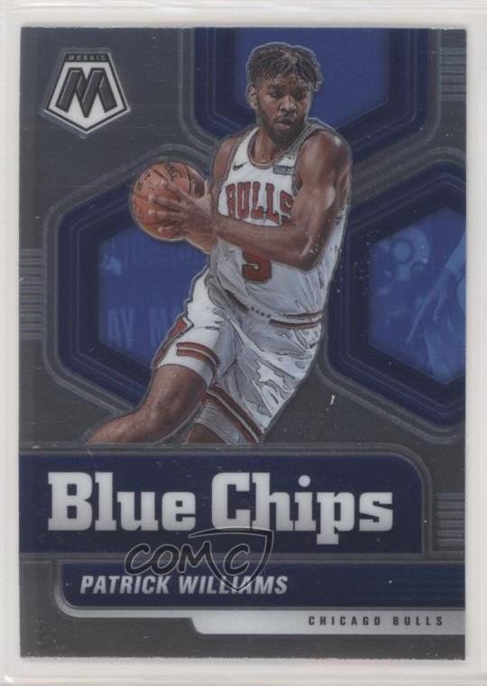 2020-21 Panini Mosaic Blue Chips Patrick Williams #6 02v3