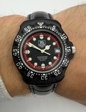TAG Heuer Formula 1 383.513/1 Black and Red Men's 35mm Mid Size vintage