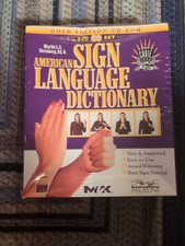 NEW SEALED American Sign Language for Kids ASL Dictionary Learning CD-ROM