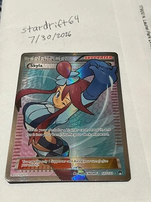 skyla pokemon tcg card 122/122(CGC Universal Grade 8.5) GoldenFishGames Captured in a crystal Skyla TCG Cards & Art