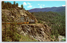 Vtg Denver and Rio Grande Narrow Gauge Passenger Train Animas Canyon Colorado