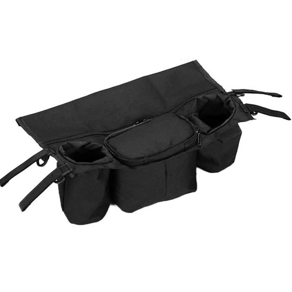 Rangement Pour Poussette Sac bouteille Rangement sac noir Organisateur - Photo 2/4