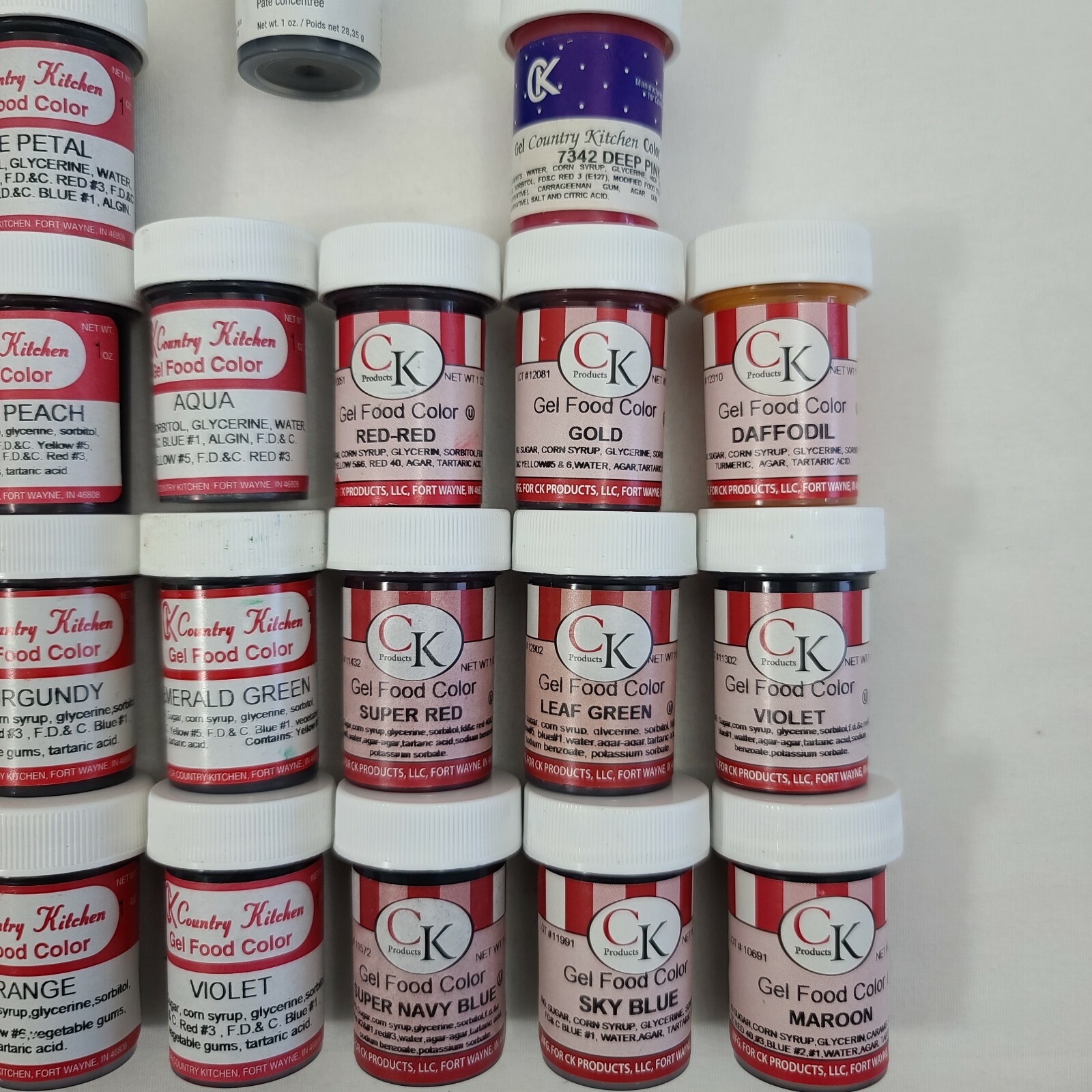 Food Coloring Gel / Paste Wilton, Cake Craft, CK Products, CK Country