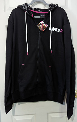 Rage 2 Video Game Hoodie Difuzed PS4 Playstation 2XL New w/tags