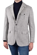 NWT $3100 STILE LATINO Tripoli jacket alpaca polyamid EU 50 US 40 gray tailored