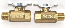 1/2" NPT 600WOG BRASS BALL VALVE LOT OF 2