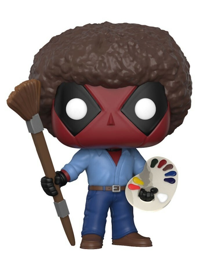 FUNKO POP MARVEL DEADPOOL AS BOB ROSS PARODY 319 VINYL FIGURE NEW!