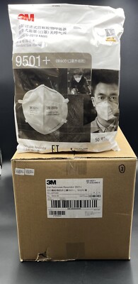 Face Mask -3M Particulate 9501+ GB2626-2019 KN95 case of 500. Brand new #3