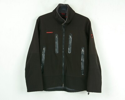 Mammut S Herren Softshell Jacke Windstopper Windjacke Mantel Pulli Schwarz Top