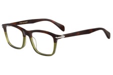 New Rag  Bone Eyeglasses w Case- RNB 7024 0I2A - Brown Havana Green 51-19-145 