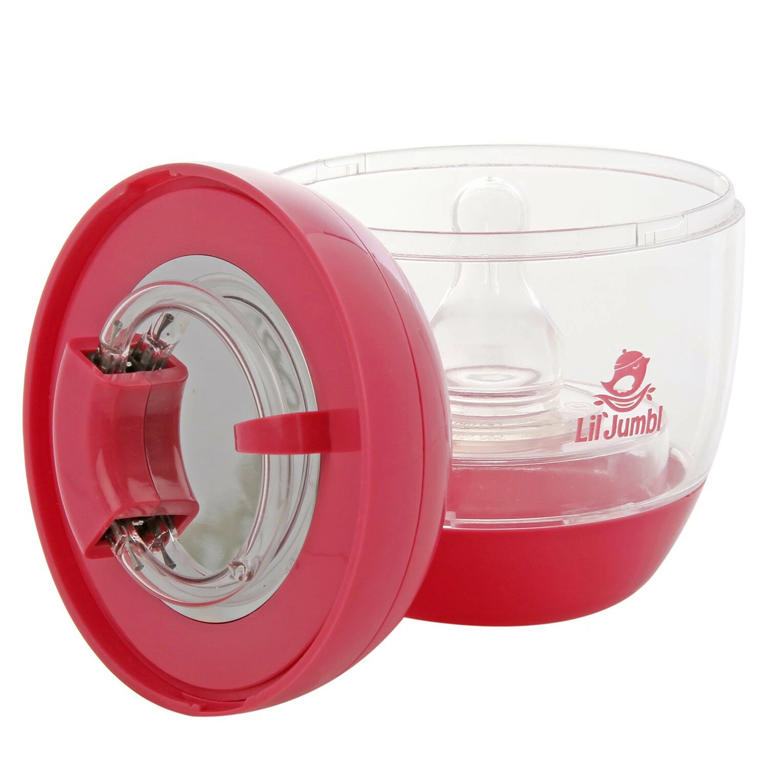 Lil' Jumbl Portable UV Sterilizer for Pacifier and Baby Bottle Nipples Kills 99.