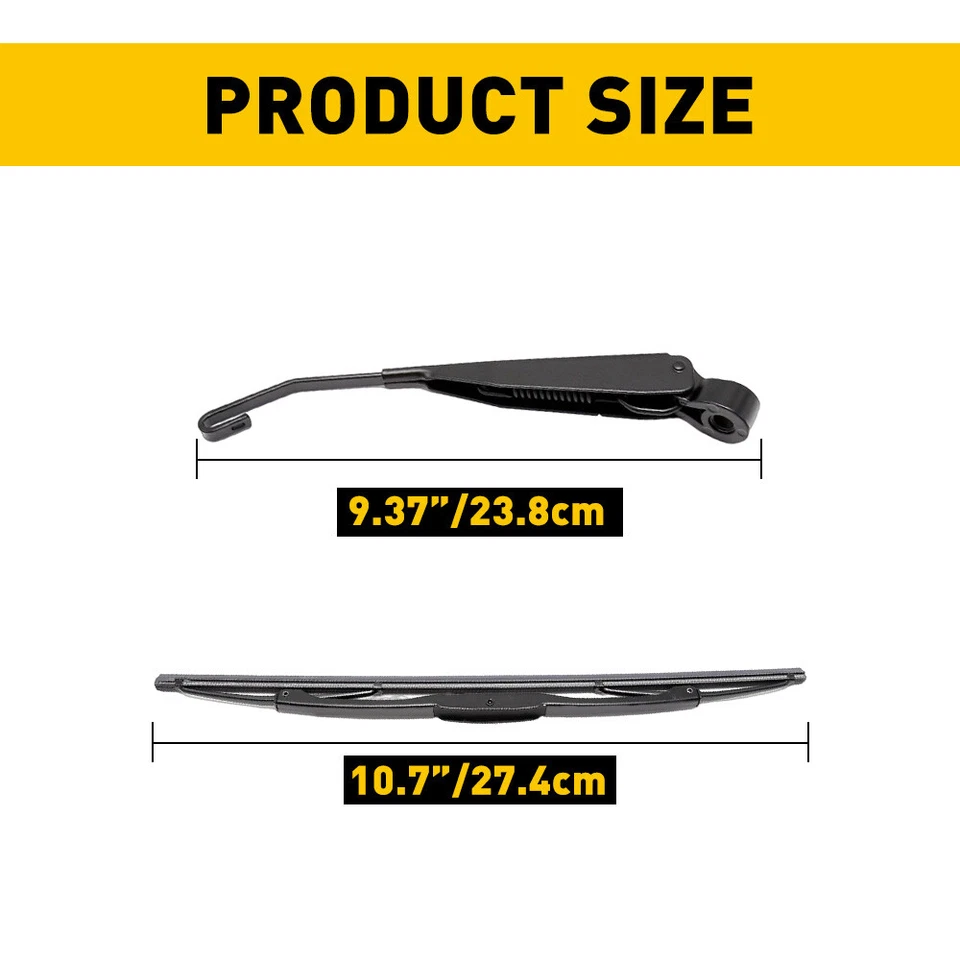 Brazo y cuchilla limpiaparabrisas trasero para Chrysler Town & Country Dodge Grand Caravan 2008-2016 Foto 3 de 4