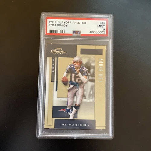 2004 Playoff Prestige #85 Tom Brady PSA 9 MINT Patriots